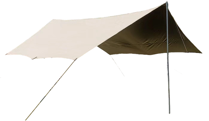 Toldo Exterior de Tela Oxford 150D con Lona Negra de Titanio