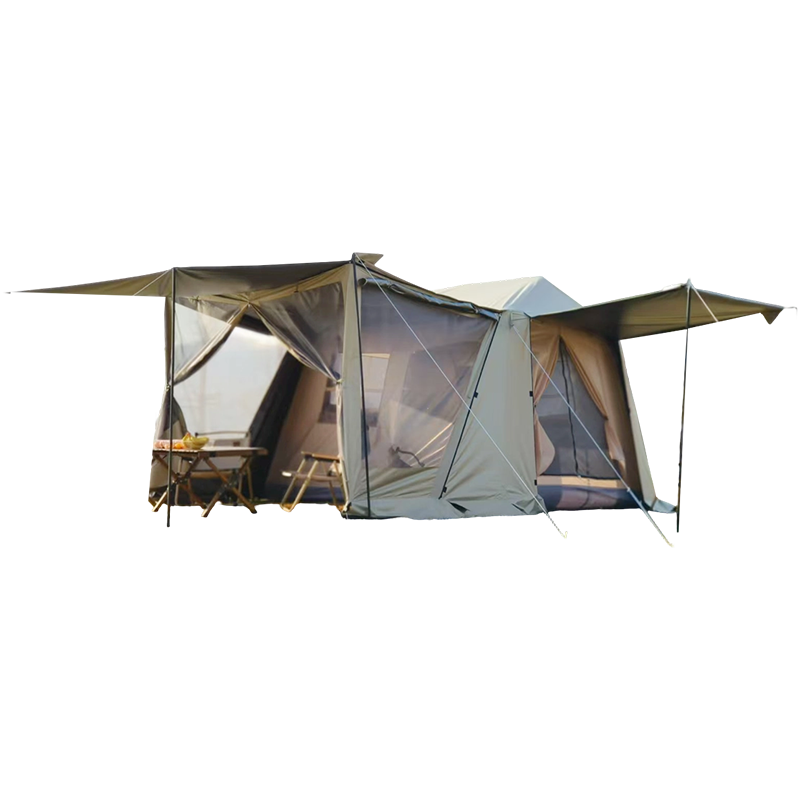 Tienda de campaña estilo Ridge para 6 a 13 personas con postes automáticos