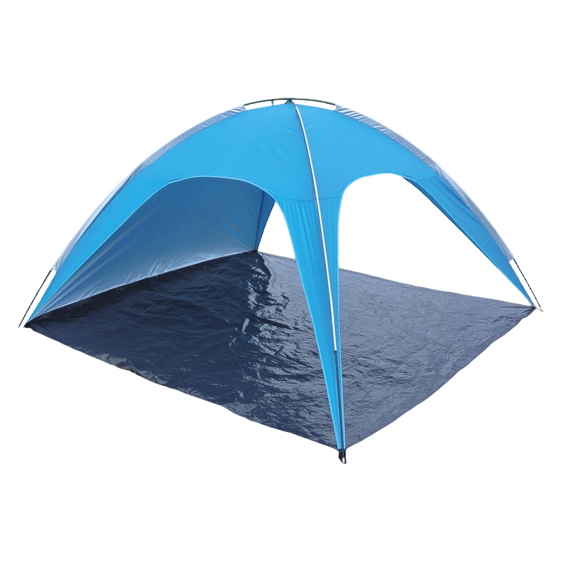 Refugio para el sol en la playa