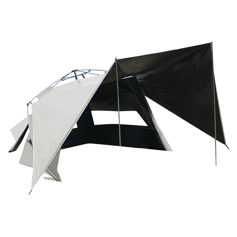 Tienda de playa con dosel